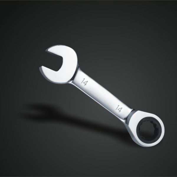 

new 8mm-19mm reversible combination stubby single wrench stubby combination ratchet socket spanner nut tool repair tools se