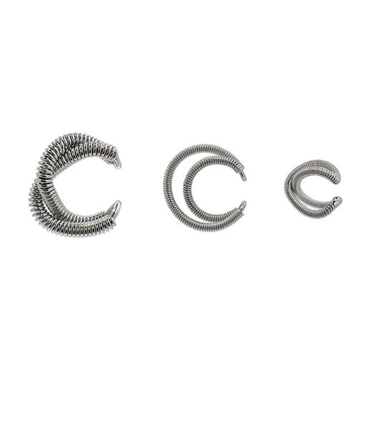

original design stud dual-purpose spring ear cuff ring earrings couples cool fashion jewelry accessories, Golden;silver