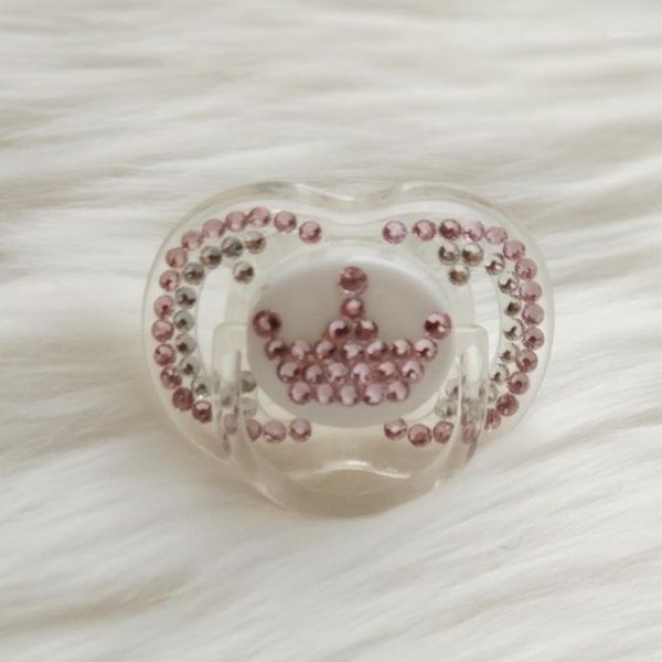 

dollbling royal crown pacifier dummy personalized any name can make initial letter soother unique design bling paci1