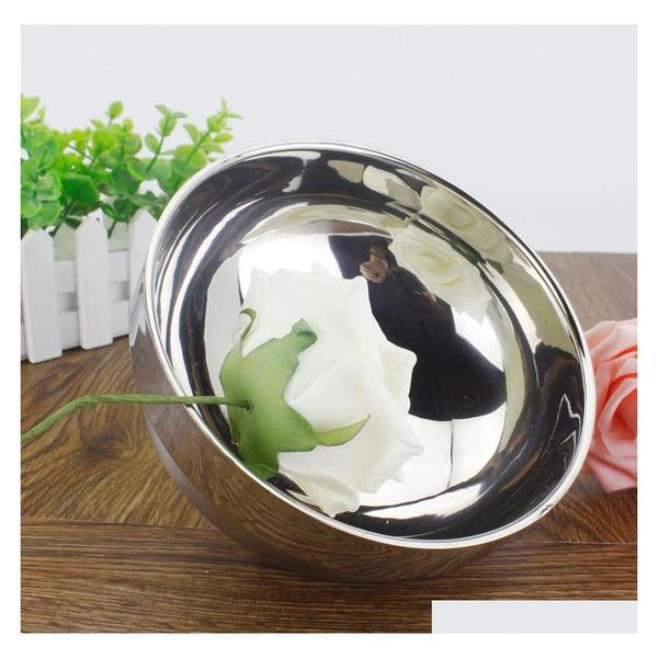 

eco friendly bowl classic double wall anti-rust stainless steel smooth rolled edge resistant safe kids ch jllupq sinabag
