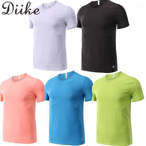 

breathable short sleeve men running fitness tshirt quick dry soccer jersey outdoor sports tees new training tshirt 2020 cycling1, Black;red