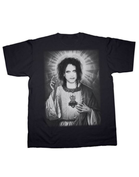

robert smith the cure goth god print t shirt sport hooded sweatshirt hoodie