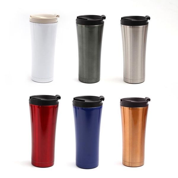 

water bottles 1pcs home kitchen dining bar drinkware vacuum flasks thermoses 17oz coffee cup with lid stainless steel portable 500ml1