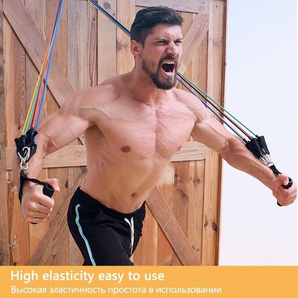 

11pcs pull rope resistance bands set fitness equipment 100 pound elastic bands for fitness exercise equipment pull rope expander1