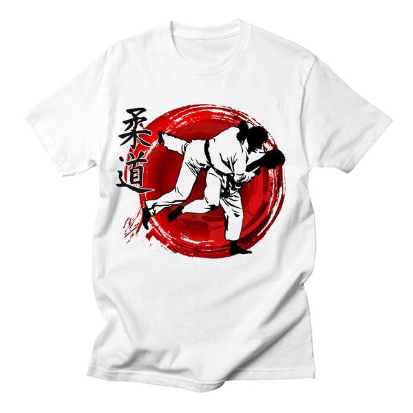 

sport judo t shirt men short sleeve cotton casual fashion cool streetwear harajuku comfortable tracksuit tee shirt homme
