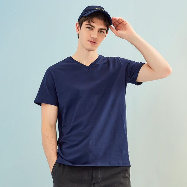 

2021 summer new men t-shirt for male solid color short sleeve cotton t-shirt casual comfort shirt, White;black