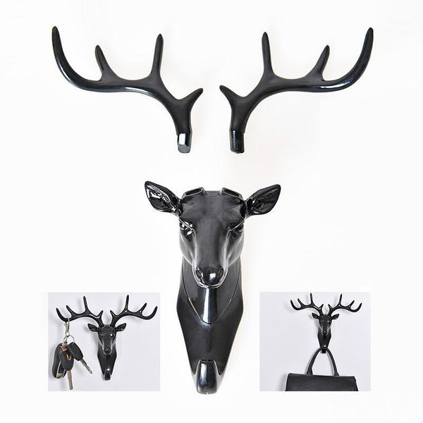 

hooks & rails modern antlers hanger home decoration accessories multi-purpose wall coat keys bags clothes detachable crafts1