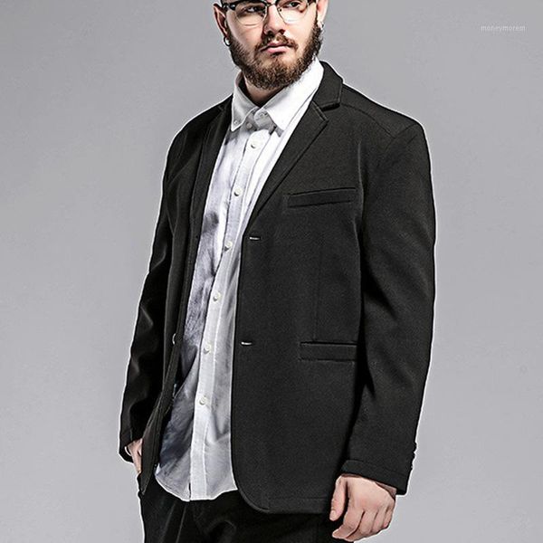 

2019 new arrival fashion single breasted casual mens blazers spring autumn obese large suit men's plus size  xl2xl3xl 4xl5xl6xl1, White;black