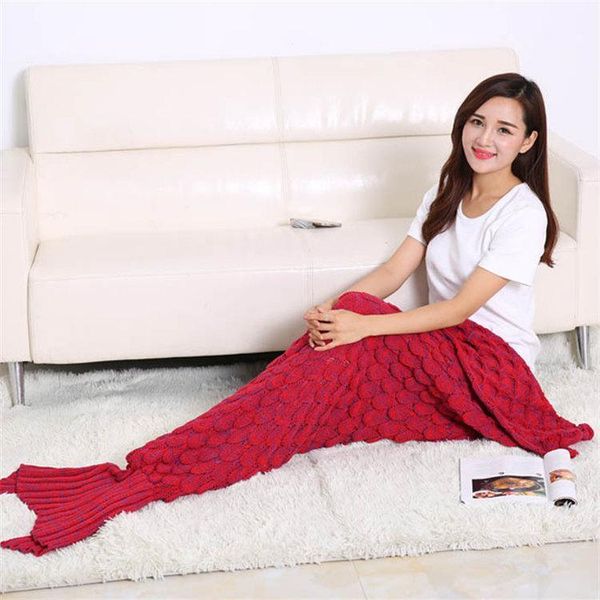 

summer airable blanket fish scale sofa cover children tail casual nap manufacturer1 blankets