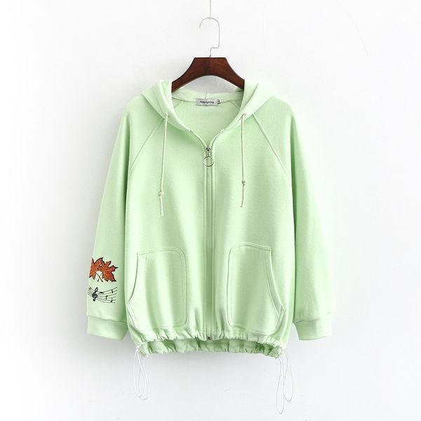 

size xl-3xl plus female autumn hoodies with hood zip-up outerwear 5hij, Black;brown