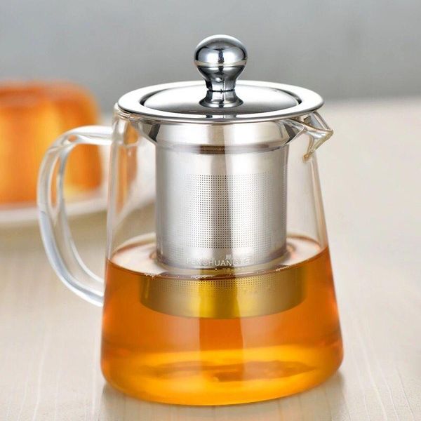 

stainless steel filter flower teapot heat resistant teapot tea set delicate cup tea art pot bbyzhw lg2010
