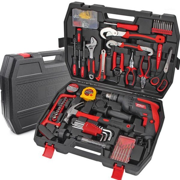 

135pcs general household hand tools socket set ratchet spanner wrenches socket pliers screwdrivers electric drill hammer knife1