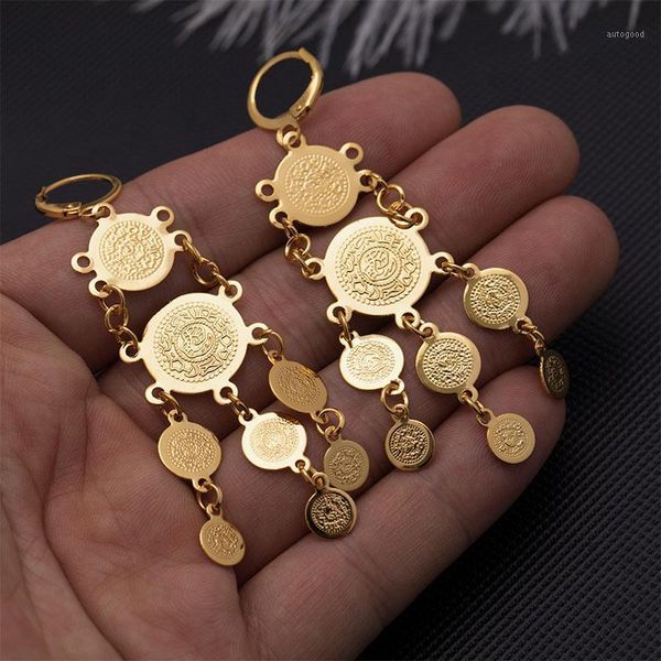 

dangle & chandelier wando gold color coin earrings for women girl ethiopia wedding jewelry wholesale in stud bride flowers1, Silver