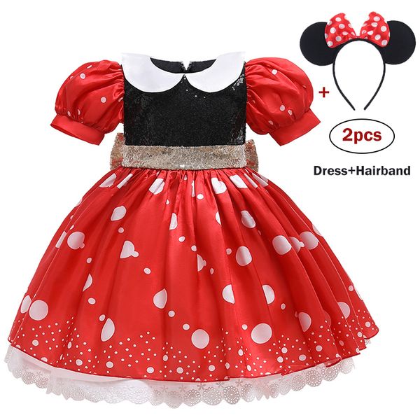

carnival costumes for kids christmas unicorn dresses baby girls 1st birthday party wedding princess dress infant puffy vestidos lj200827, Red;yellow