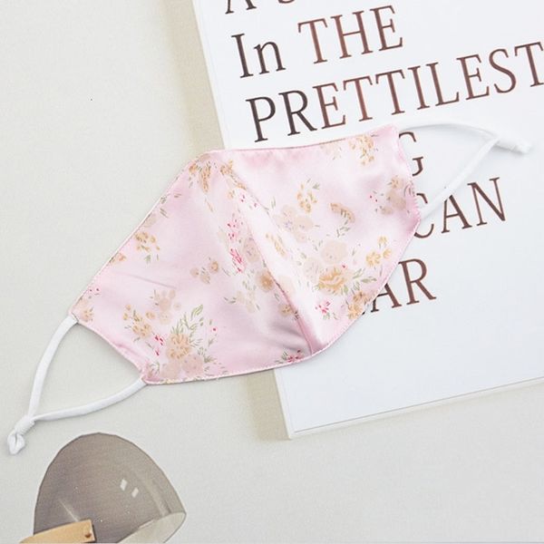 

outletluxury designer silk face mask floral print dustproof summer cycling breathable face mask with filter 12 colorsfactory outlet