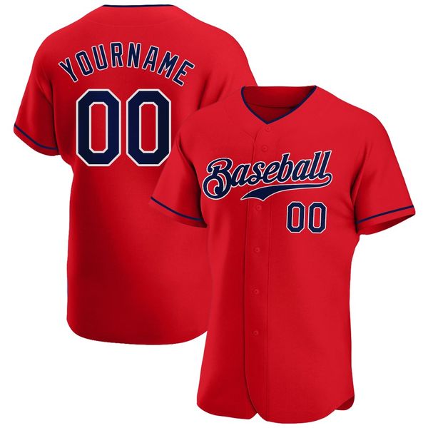 

custom red navy-white-00989 authentic baseball jersey, Blue;black