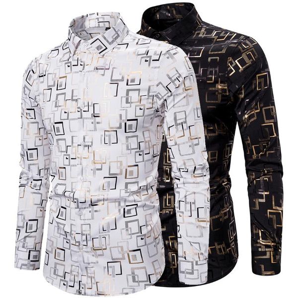 

men shirts spring autumn 2021 fashion long-sleeve shirts for men, White;black