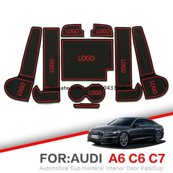 

car gate slot pad water coaster interior non-slip mats for for audi a6 2012-2015