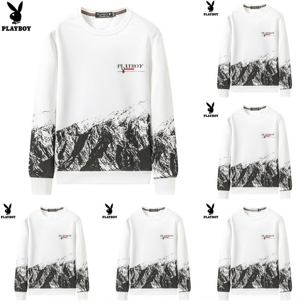 

r75kr и мужская весна круглый осень шея длинный футболка sweatersweater свитер рукав футболки сыпучие playboy versatilefashionable осенние о, Black