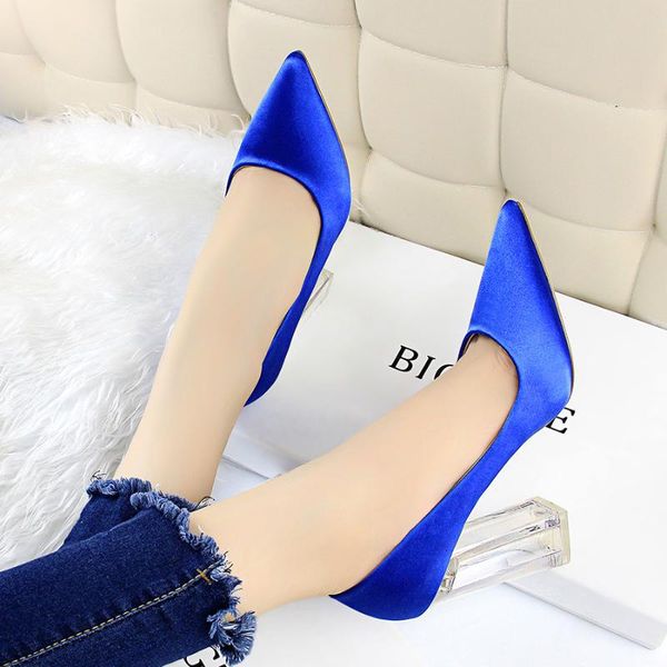 

2993-1 fashion elegant pointed high heels women's banquet shoes, Black