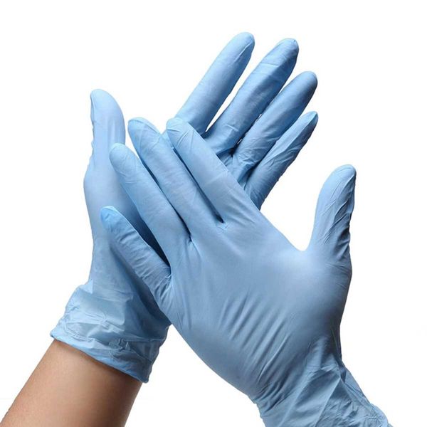 

antibacterial 100pcs/box disposable nitrile glove resistance safety abrasion protective gloves