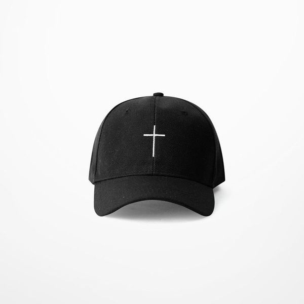 

козырек streetwear простые моды черный регулируемые шапки шляпы папа белый бент summer вышивание hop hip new cap крест бейсбол hat jlluah, Black