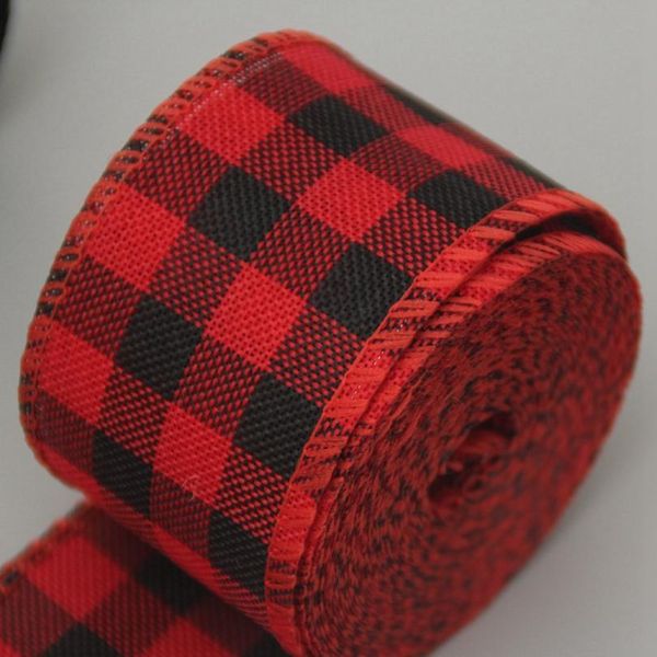 

6m/roll vintage red plaid ribbons for sewing clothing natural crafts ribbon jute bows gift christmas wedding decoration jllgmj, Pink;blue