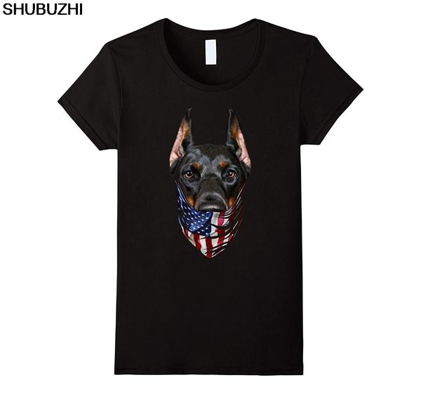 

patriotic doberman in usa america bandana, dog cotton brand mens fashion man cotton clothing tees hoodie designers t shirts sweatshirt