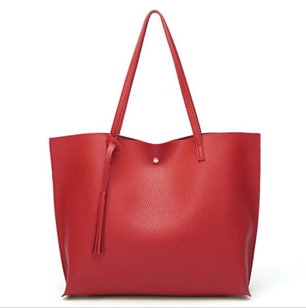 

ladies women tassel bag large capacity handbags totes shoulder bag