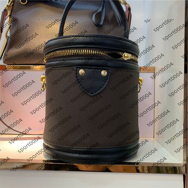 

m43986 каннский женщины сумки сумки iconic кожа в форме ведро мешок 2020 нового ретро сумочку корейский простой моды цилиндр сумка