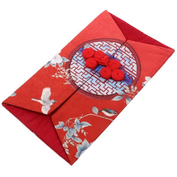 

gift wrap 1pc year red envelope emulation silk money pocket