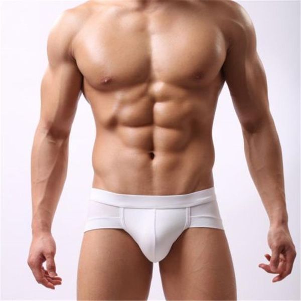 

underpants 7 colors men guys bulge pouch underwear boxer trunks size l to 3xl, Black;white