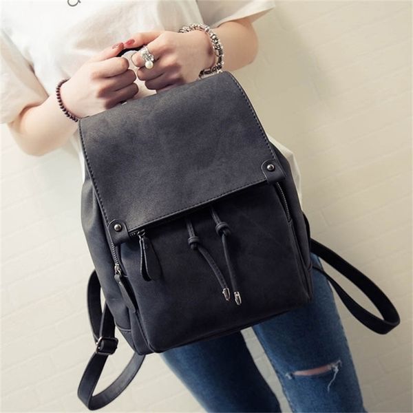 

new arrival summer women backpacks canvas college for teenage girls ladies' travel backpack black pink school bags y201224