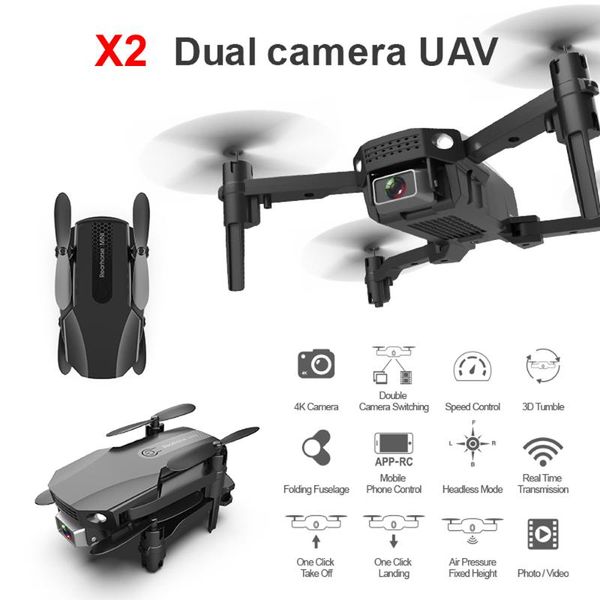 

drones mini rc drone uav quadcopter with camera wide-angle aerial pography air fixed height fpv remote control helicopter toy