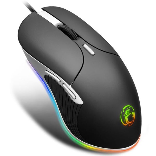 

imice эргономичный проводная игровая мышь 6400 dpi led usb мышь компьютера gamer pro мыши mause с подсветкой для портативных пк