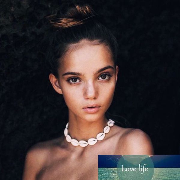 

new boho sea shell choker necklace women natural shell jewellery chocker simple neckless for girls kolye jewellery gifts, Golden;silver