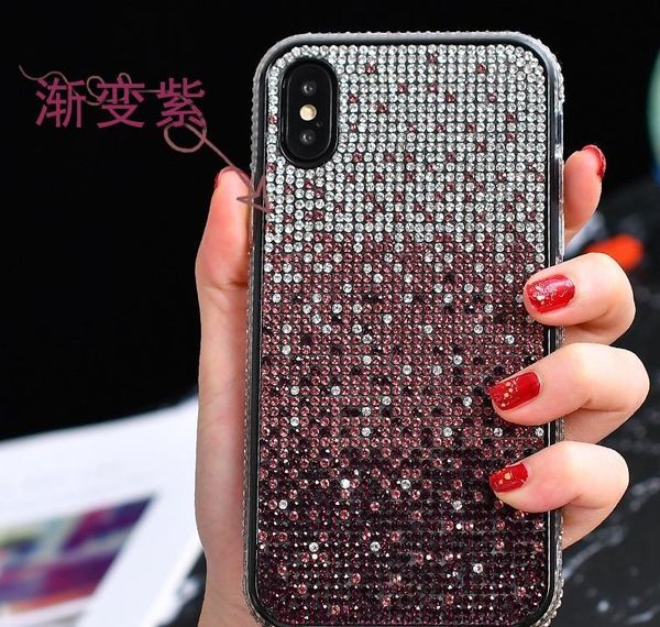 

for iphone 12 11 mini pro max xs x xr 7 8 plus all diamond glitter back phone cases bling glitter plating bbynjw packing2010