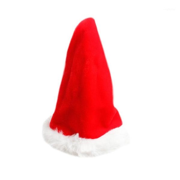 

christmas decorations electric hat red velvet music swing innovative decoration supplies xmas cap for santa claus1