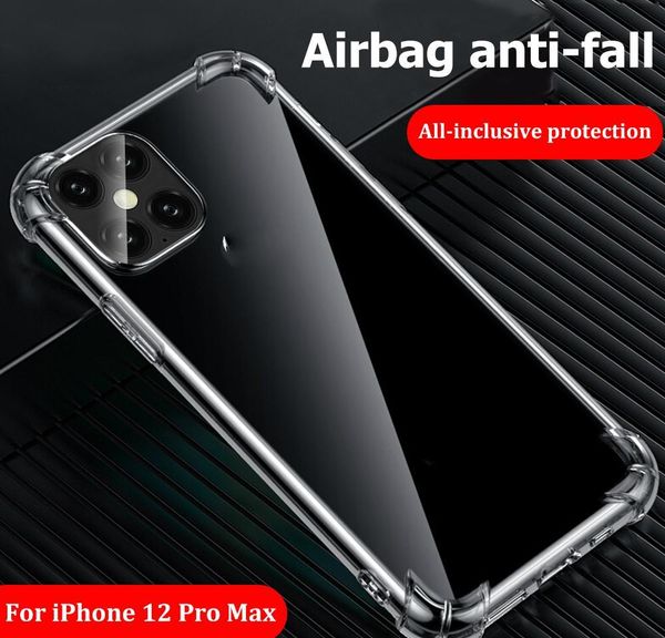 

transparent clear case for iphone 12promax clear shockproof case for iphone 12 6.7 sil cover transparent case for 11 jlllag qpseller