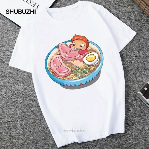 

ponyo hayao miyazaki studio ghibli women's summer short sleeve chewing funny women female sport hooded sweatshirt hoodie t shirt
