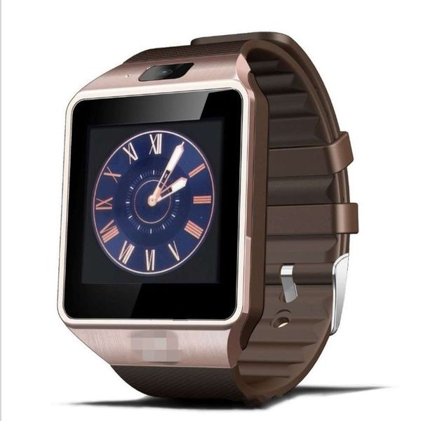 

watch be phone dz09 can smart inserted into the card bluetooth movement step by step p gift straight, Slivery;brown