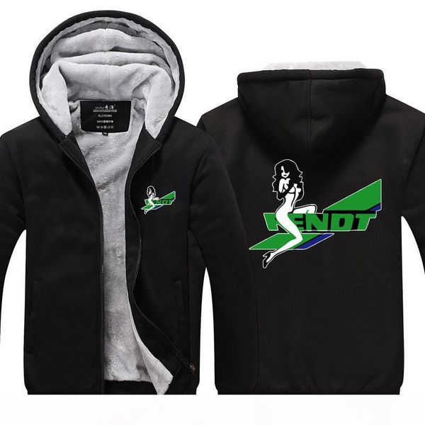 

fendt tractor print cashmere hoodie winter thicken fleece cotton zipper casual coat jacket super warm sweatshirt usa eu size plus size, Black