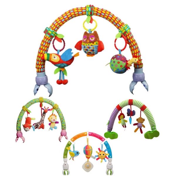 

ocean forest sky baby stroller car clip lathe hanging seat & stroller toys kid flying animal educational toy removable 20%off y200111