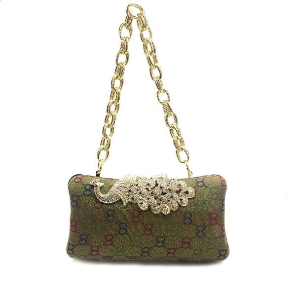 

women's peacock evening clutch bag/purse diamond rhinestone peacock bag crystal day clutch wallet wedding purse