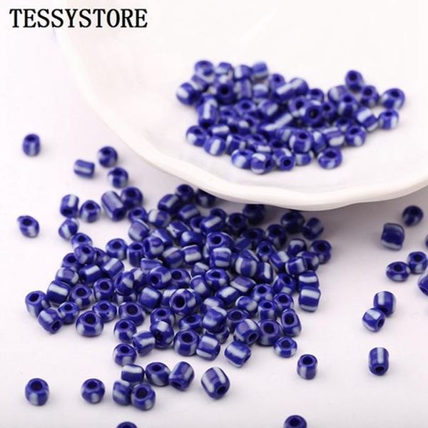 

19g / 230pcs 4mm solid color stripe round hole бисер кристаллические шарики для изготовления ювелирных изделий подвески колье аксессуары bby