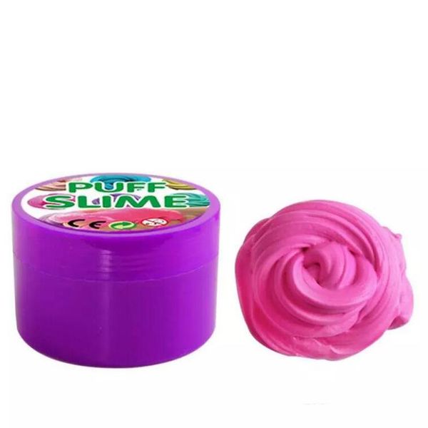 

decompression toy puff flyffy floam slime scented mud colorful cotton mud diy plasticine mud for kids and adults anti-stress and relaxing