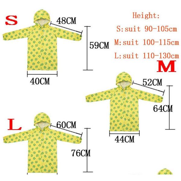 

children raincoat kids cute capa de chuva infantil waterproof japan rain coat cover poncho rainwear hooded jaqu qyliui wphome