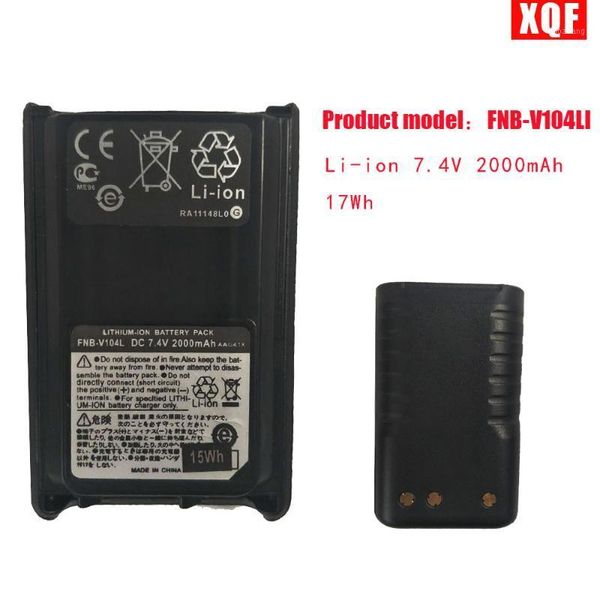 

xqf fnb-v104li li-ion 7.4v 2000mah 17wh battery for yaesu vertex vx-230 vx-231 radio1
