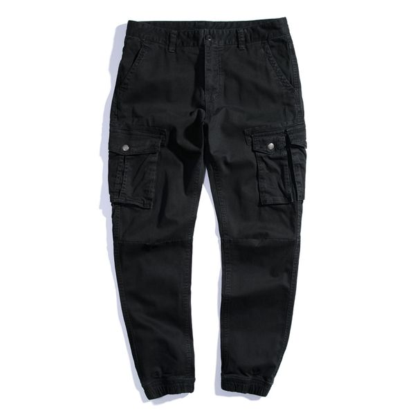 

new spring 2021 summer working from men in quality trademark clothes slim fit cotton chinese classic grade pants pprp, Black