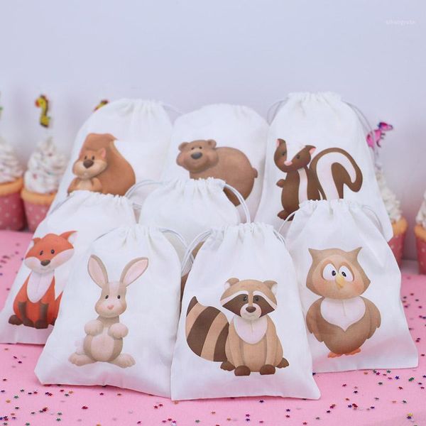 

woodland animals birthday favor bags candy bags gift forest baby shower favor woodland animals party decoration1